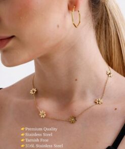 Premium Quality Stainless Steel Neck Chain – Gold Finish