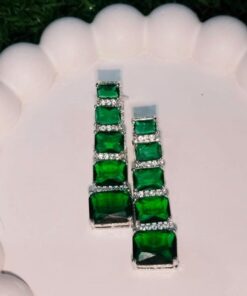 Elegant Doublet Stone Earrings