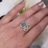 Gold Plated Jarao Adjustable silver Ring | Ammara Jewels