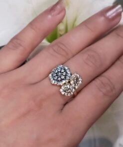 Gold Plated Jarao Adjustable silver Ring | Ammara Jewels