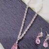 Stunning Necklace Set with pink stone– ammara jewels