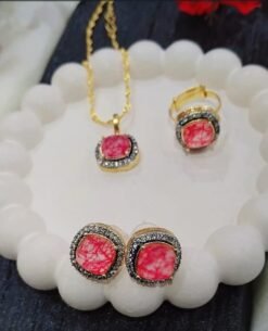 Premium Gold Plated Jarao Pendant Set – ammara jewels