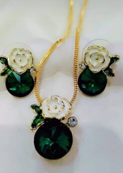 Gold Plated Jewelry Set with Swarovski Stones - ammara jewels