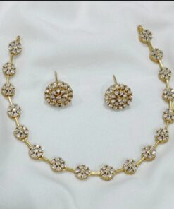 Premium Indian Gold Plated Necklace Set - ammara jewels