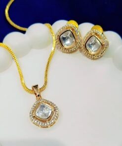 Elegant Tayani Stone Pendant Set