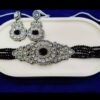 Elegant Black AD Stone Choker Set