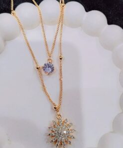 Elegant China Polish Double Layer Chain | Ammara Jewels