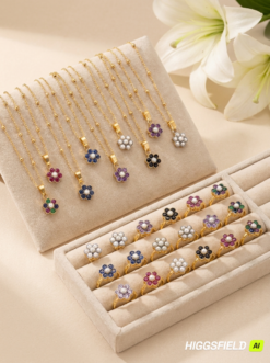 Premium Gold Plated Pendant Set – Elegant & Stylish Jewelry
