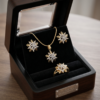 Gold Plated Pendant Set with Ring