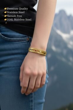 Stainless Steel Handcuff Bracelet | Ammara Jewels