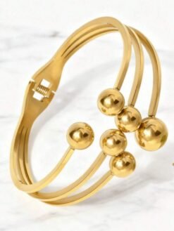 Stainless Steel Handcuff Bracelet | Ammara Jewels