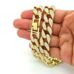 Goldplated Thick Necklace and Breslt