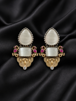 Antique Stone Earrings | Ammara Jewels