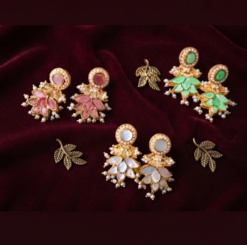 Royal Kundan Jhumkay – Traditional Bahawalpur Elegance ✨