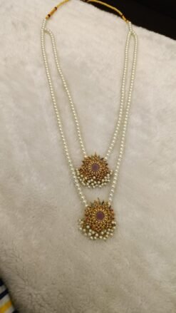 9 Ratan Mala Set with Matching Earrings – Traditional Bahawalpur Jewelry