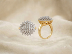 22K Gold Polish Adjustable Ring – Elegant & Stylish Jewelry