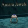 Imported Blue Gold Polish Ring - size 19 or 20