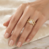 Imported Golden Ring – Size 7 | Ammara Jewels