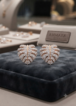 Xuping Crystal Stone Stud Earrings | Ammara Jewels