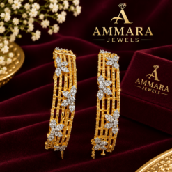 Elegant Gold-Plated Openable Kangan Pair