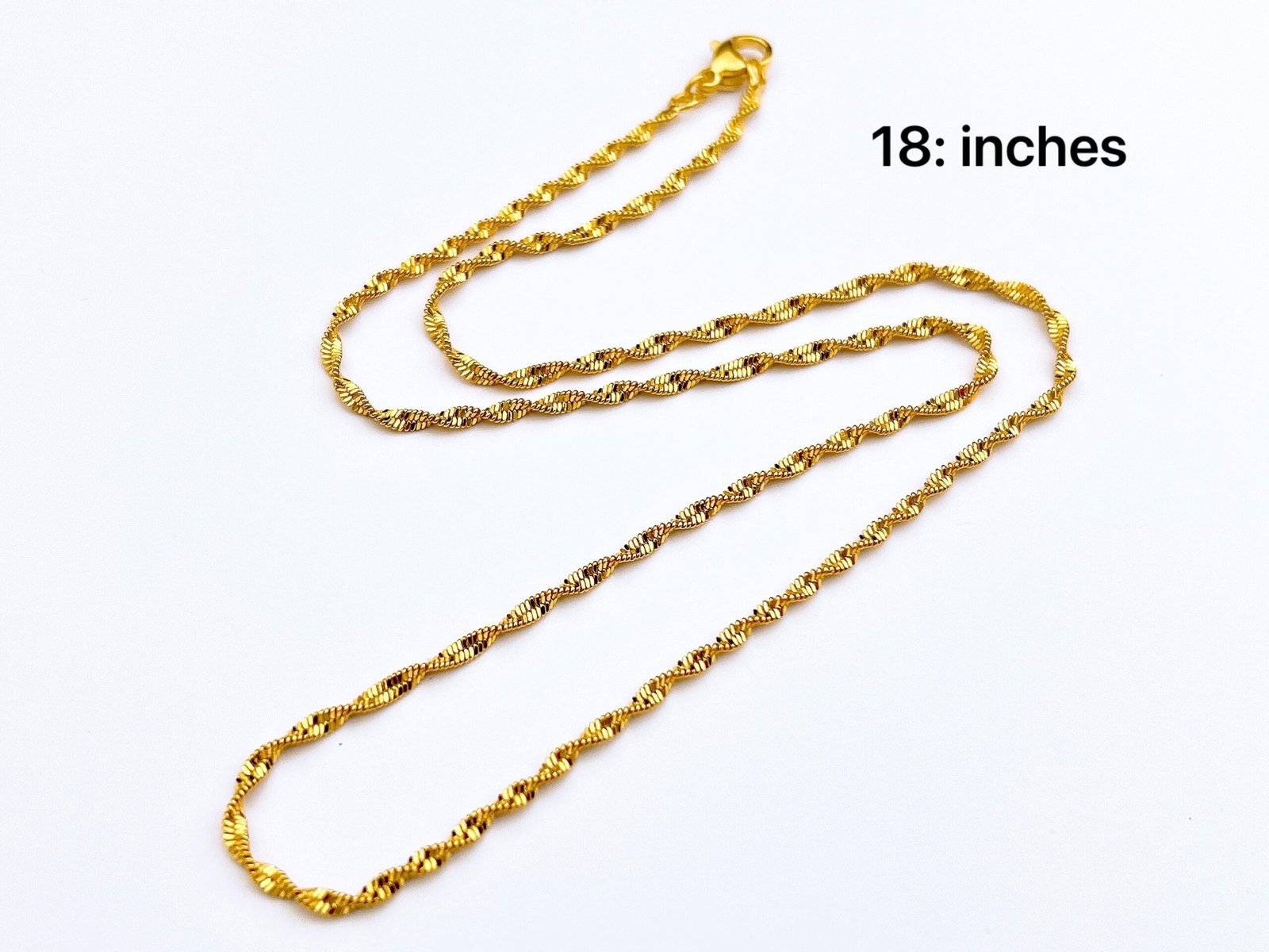 Xuping Twisted Rope Daily Wear Chain 18 Inch