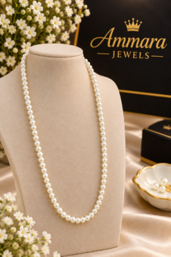 Elegant Pearl Neckline