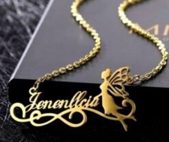 Gold Plated Custom Name Pendant – Personalized Name Necklace