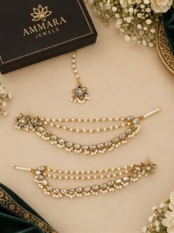 Kundan Studs with Sahara & Bindiya – Traditional Bridal Jewelry Set