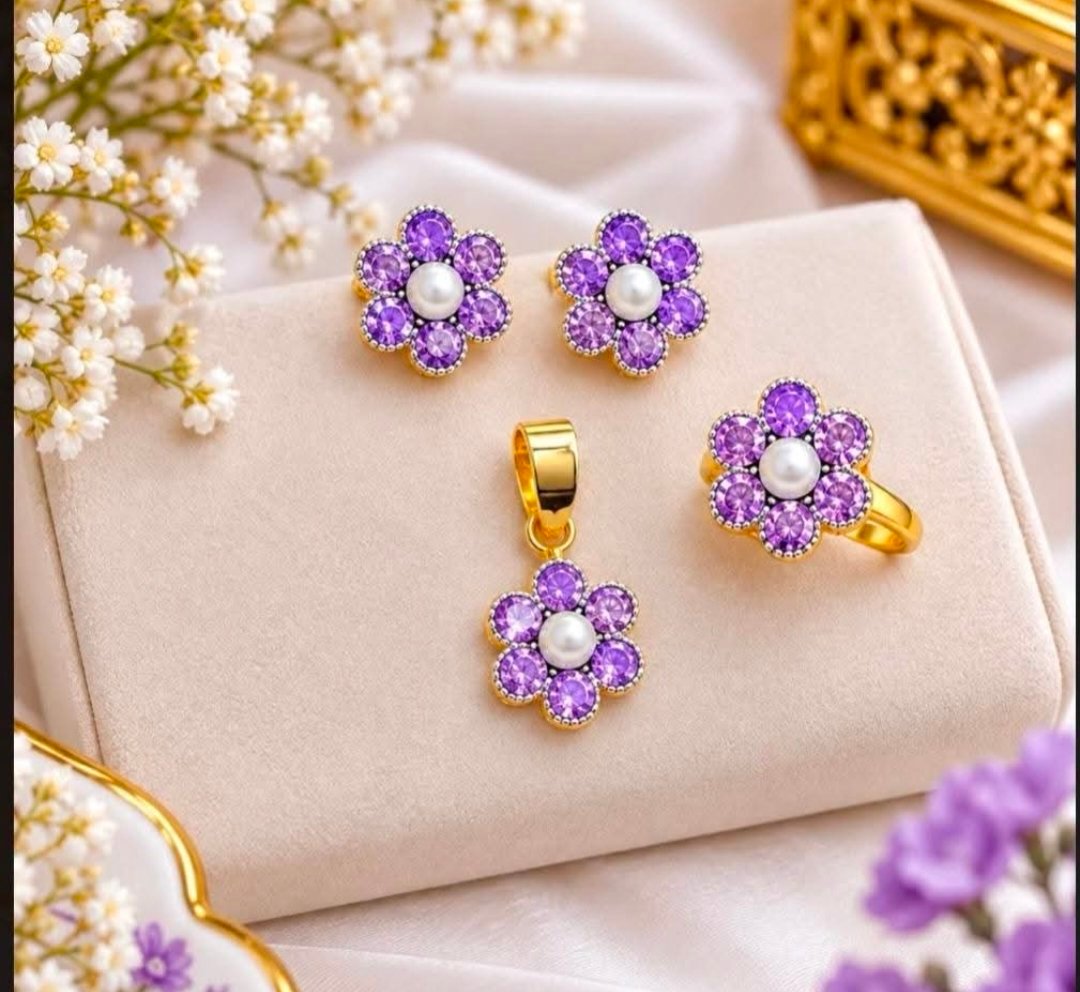 Gold Plated Pendant Set – Elegant Artificial Jewelry | Ammara Jewels