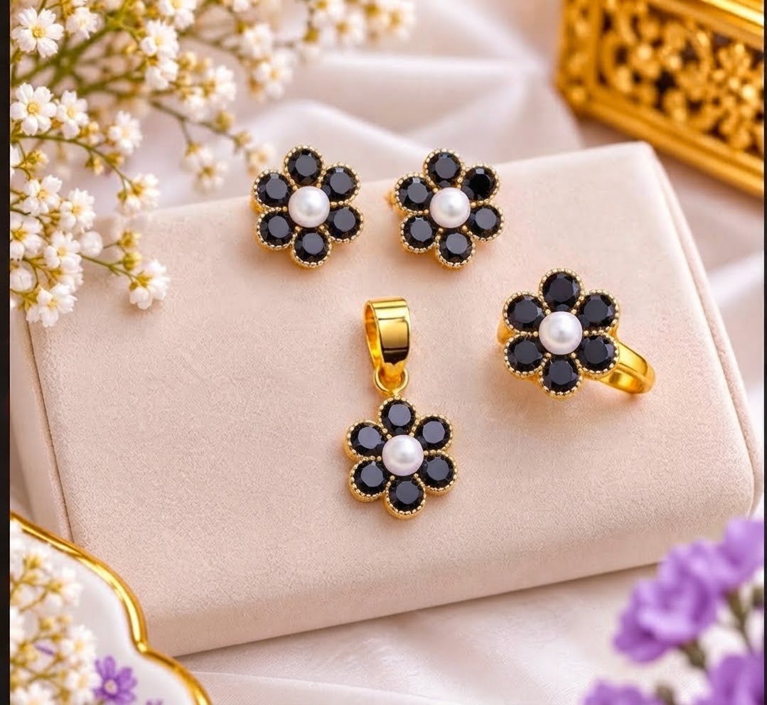 Gold Plated Pendant Set – Elegant Artificial Jewelry | Ammara Jewels