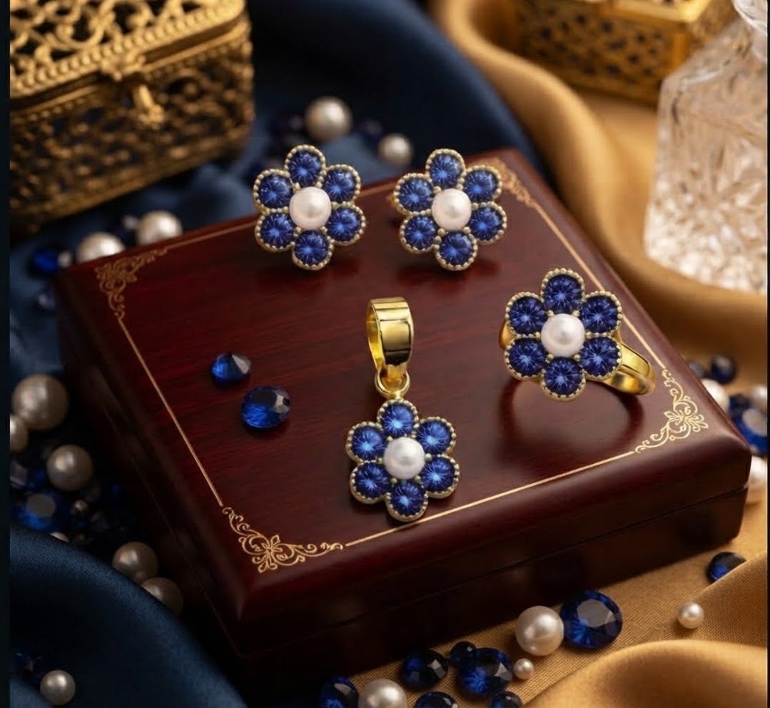Gold Plated Pendant Set – Elegant Artificial Jewelry | Ammara Jewels