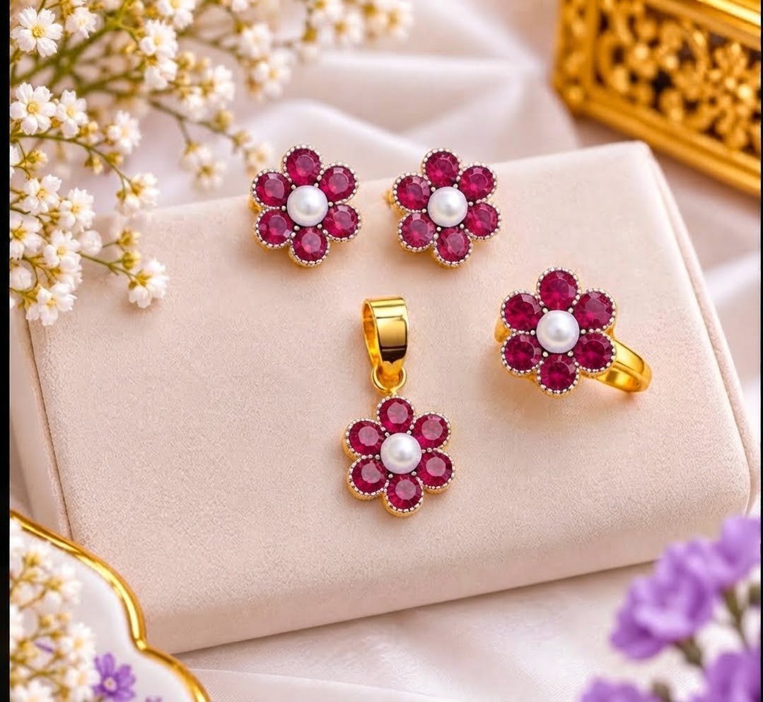Gold Plated Pendant Set – Elegant Artificial Jewelry | Ammara Jewels
