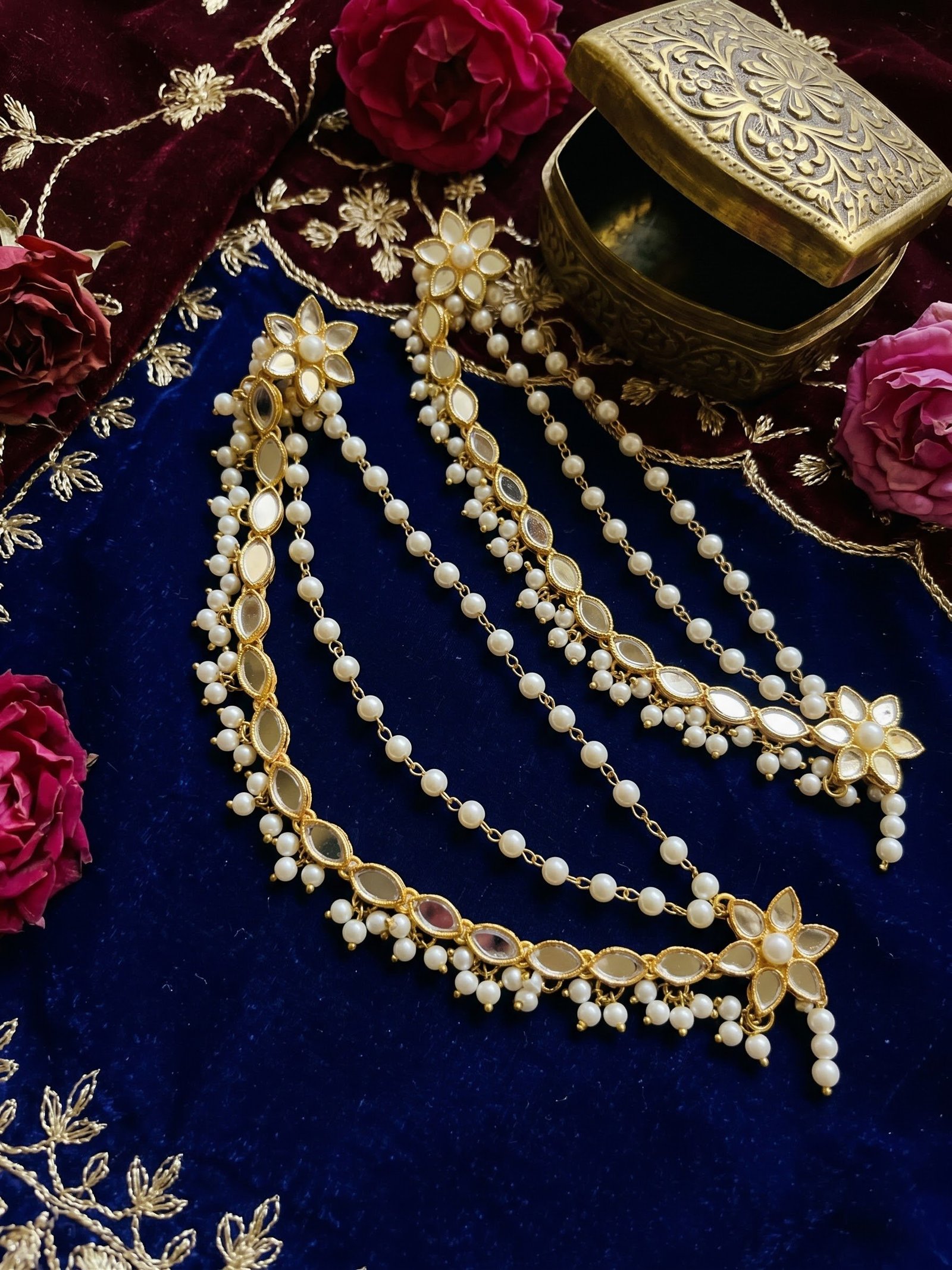 Kundan Earrings with Sahara