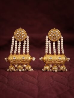 Rajasthani Dholki Earrings – Traditional Handcrafted Jhumka for Every Occasion