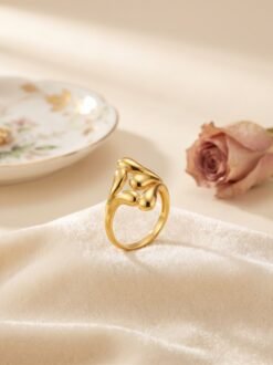 Molten Organic Gold Ring – Adjustable - Ammara Jewels