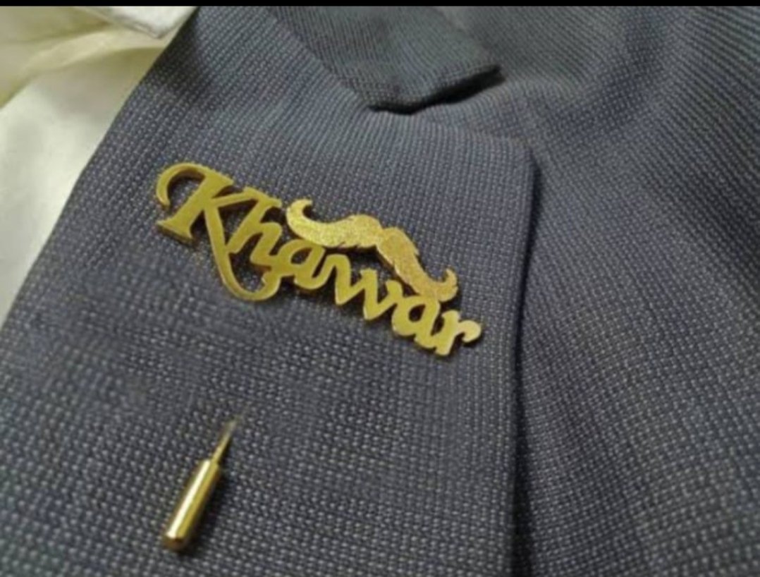 Customized Name Lapel Pin (Coat Pin) | Ammara Jewels - Image 4