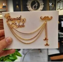 Customized Groom Brooch | Ammara Jewels